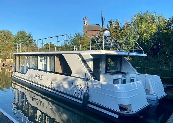 Lieblingsplatz - Schwimmendes Hausboot Elbe-Parey